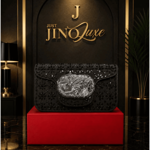 JustJino Luxe Black Luxury Clutch