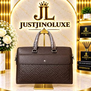 Chestnut Embossed Briefcase