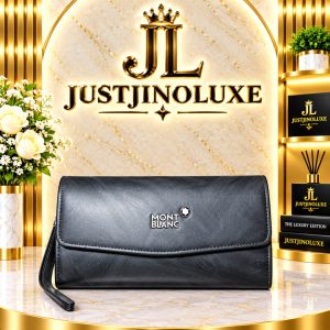 Classic Black Envelope Clutch