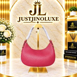Fuchsia Crescent Shoulder Bag