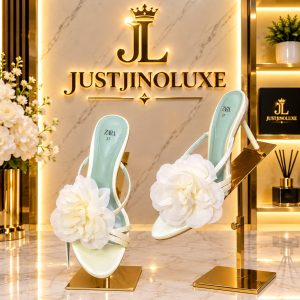 Ivory Bloom Stiletto Mules
