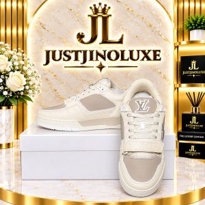 Ivory Logo Court Sneakers