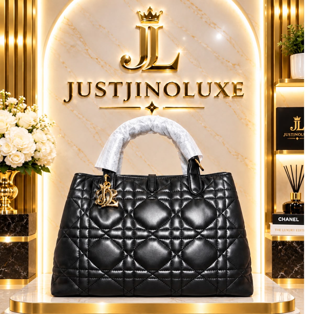 Regal Lattice Tote Bag