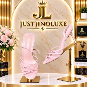 Roselle Pink Strappy Stiletto Sandals