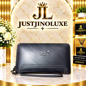 Sleek Black Signature Clutch