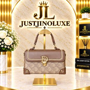Taupe Monogram Top Handle Bag