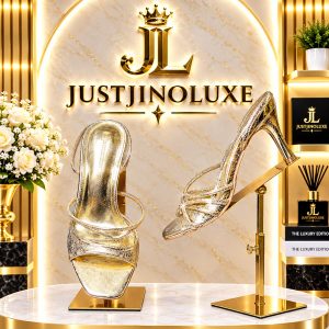 Celestine Gilded Sculptural Heels